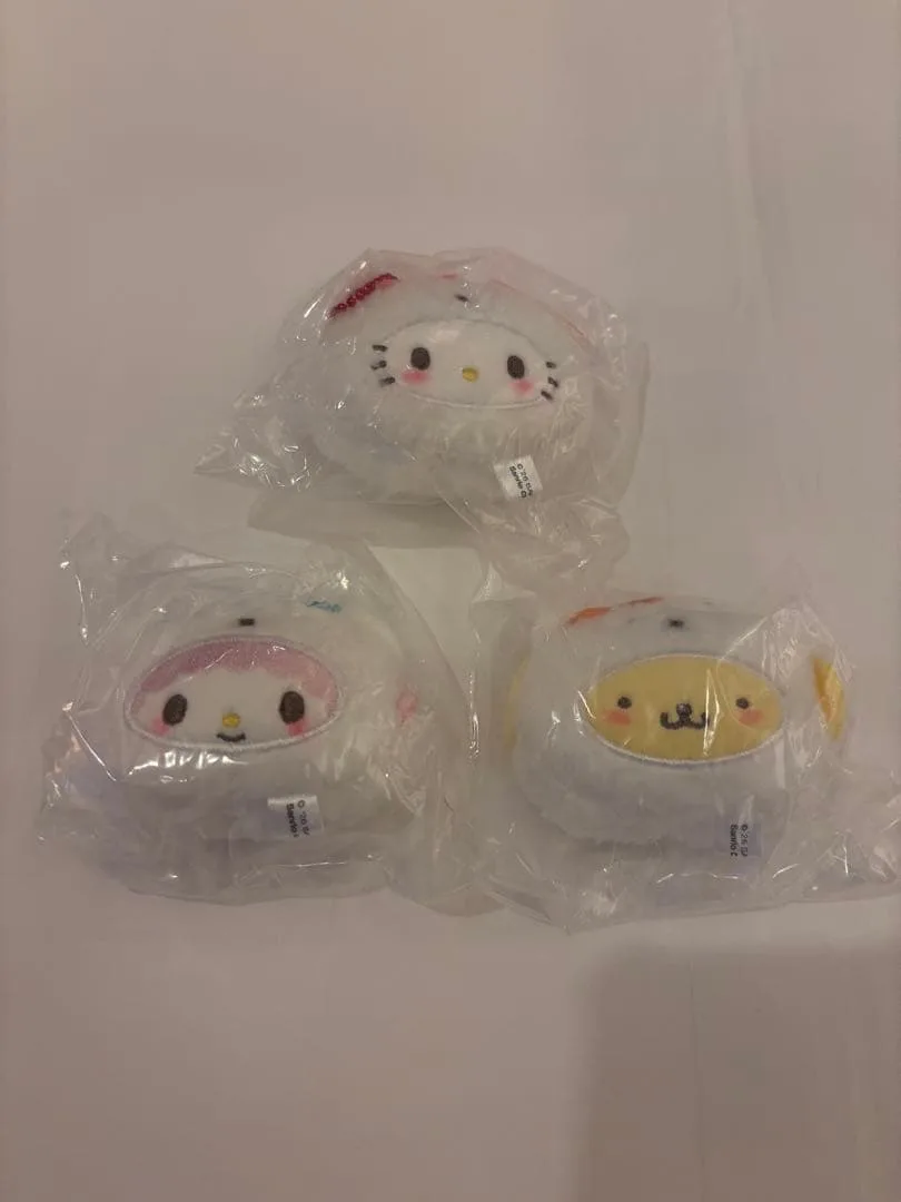 サンリオ リンリン鈴ぬいぐるみ ふわふわスノー 3種セット