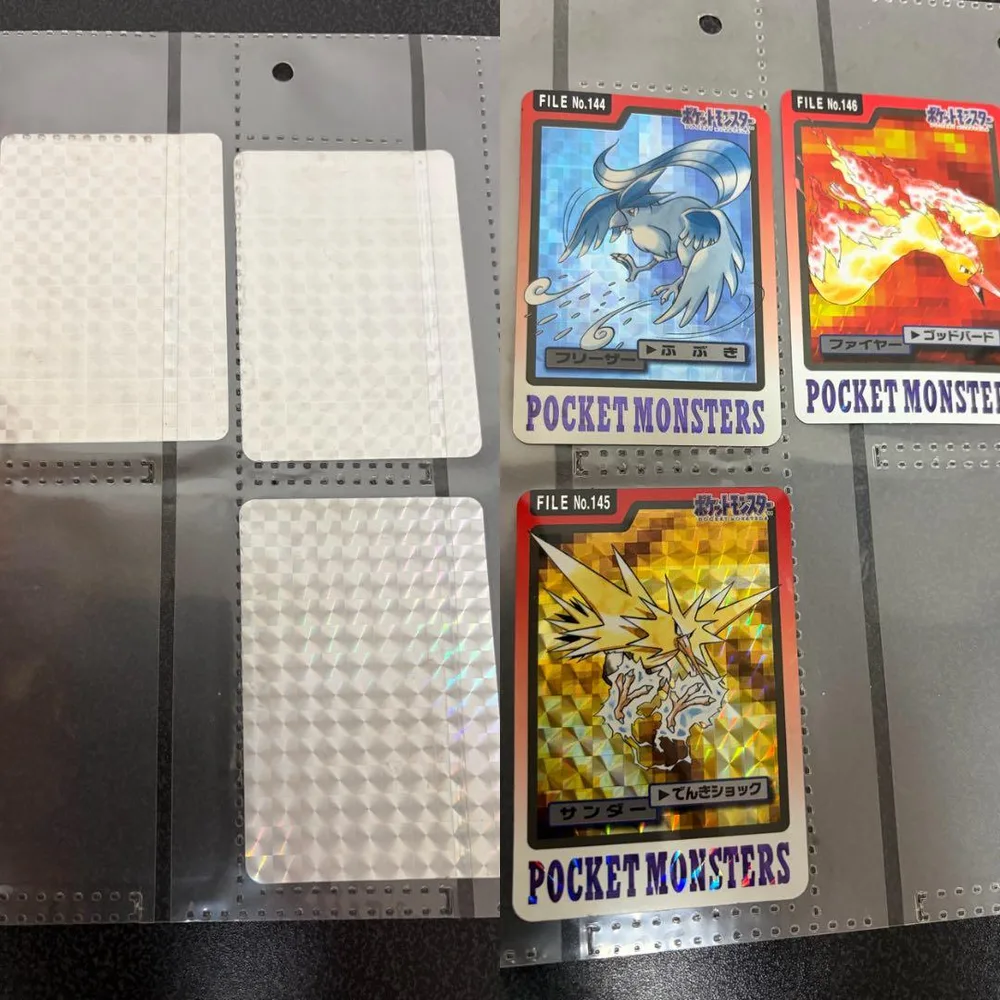 【絶版】台紙なしシールのみ ポケモンカードダス 三鳥ホロ