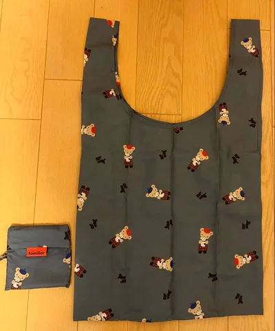 familiar × BAGGU コラボ エコバッグM