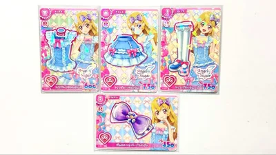 アイカツ!アンコール カード アイスブルーフリルコーデ 4枚セット