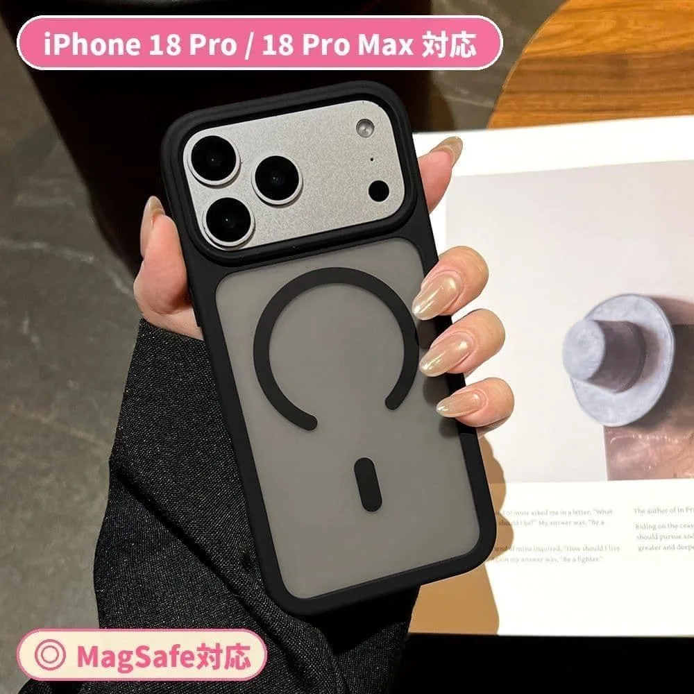 iPhone18Pro/ ProMax対応 MagSafe対応 耐衝撃ケース 黒