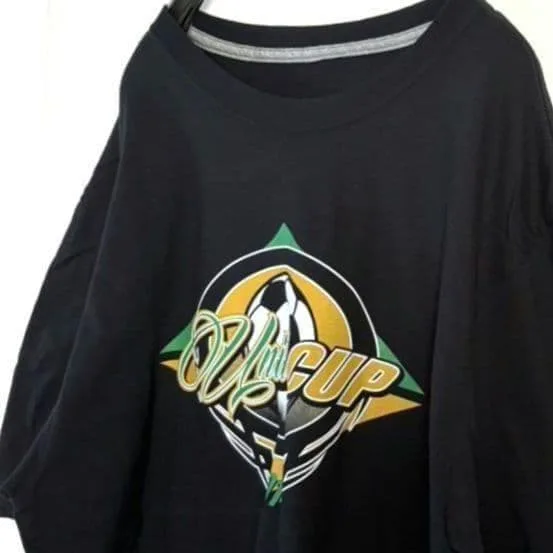 ナイキ サッカー ユナイテッド カップ Tシャツ L ブラック 黒 古着