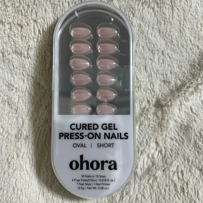 【新品】ohora ネイルチップ short oval ネイル つけ爪 ヌード