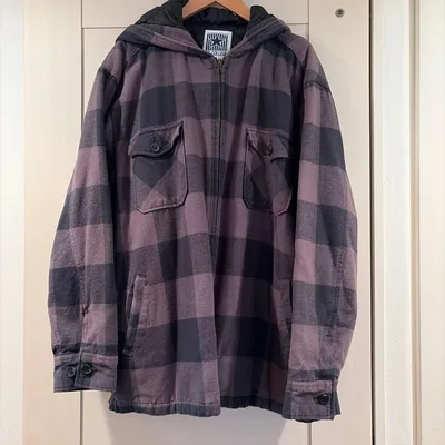 U.S. COLLEGE COLLECTION フード付き チェックジャケット