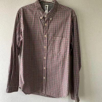 MHL. チェック柄 長袖シャツ ボタンダウン