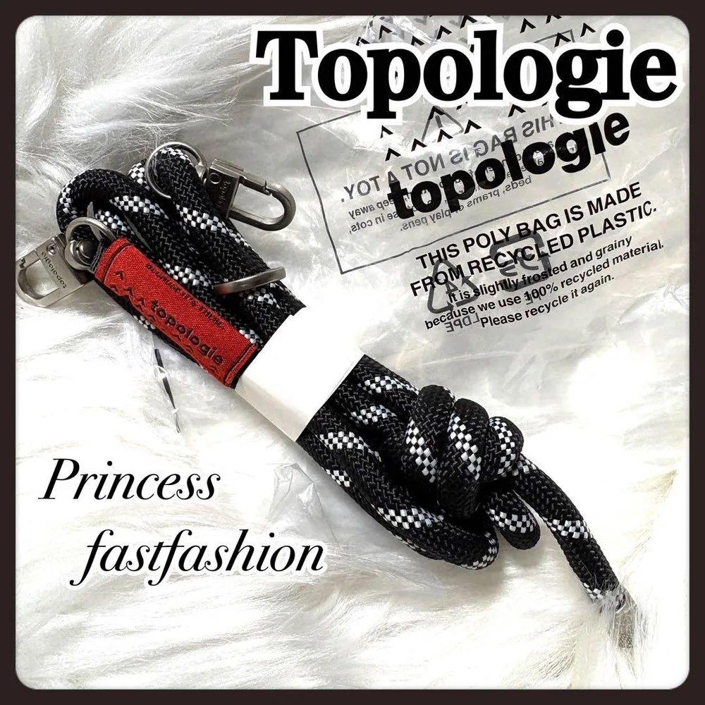 新品❤️topologie Rope ストラップ ブラックMIX 正規品