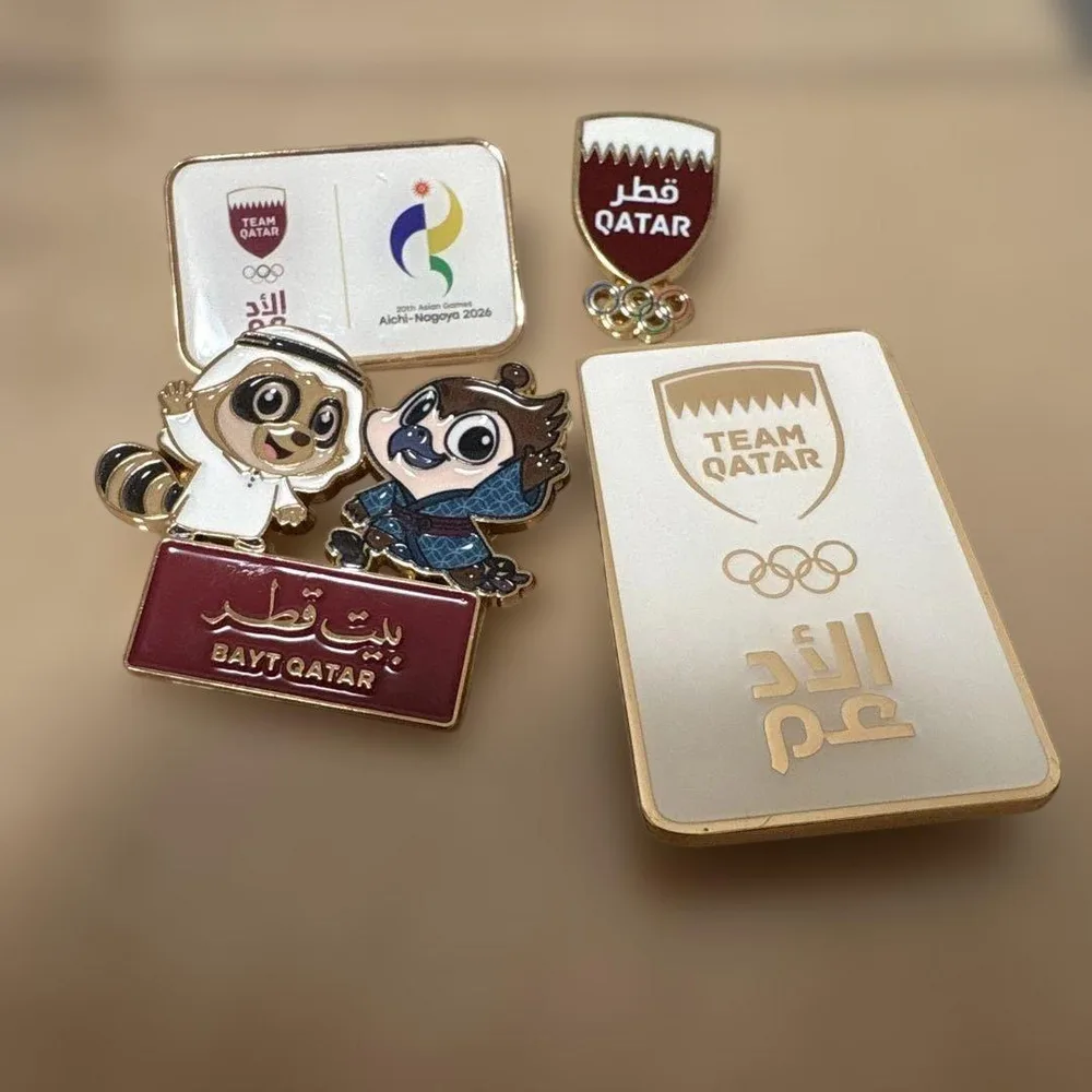 【特別値下げ】アジア大会 TEAM QATAR カタール ピンバッジ 4点セット