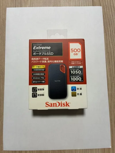 【新品未開封】SanDisk Extreme ポータブルSSD 500GB外付け