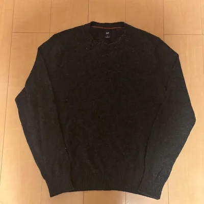 00s OLD GAP クルーネック ニットセーター ダークグレー M