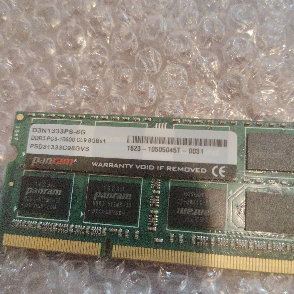 ノート用メモリ8GBDDR3 PC3-10600 D3N1333PS-8G