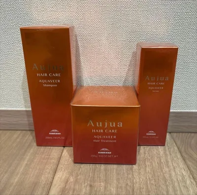 新品★オージュア アクアヴィア シャンプー、トリートメント、セラム3個セッ