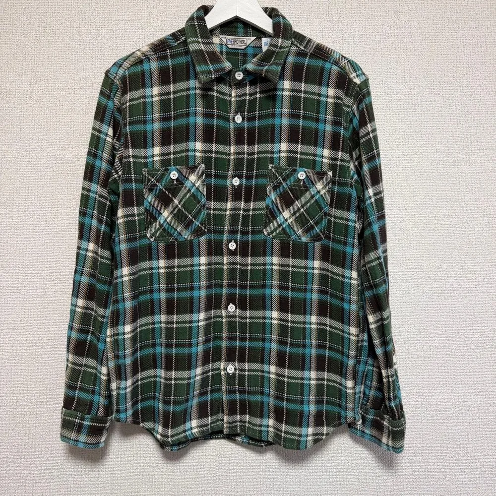 FIVE BROTHER WTW別注 ヘビーチェックフランネルシャツ