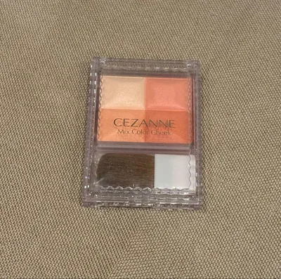 CEZANNE ミックスカラーチーク 02 コーラル系