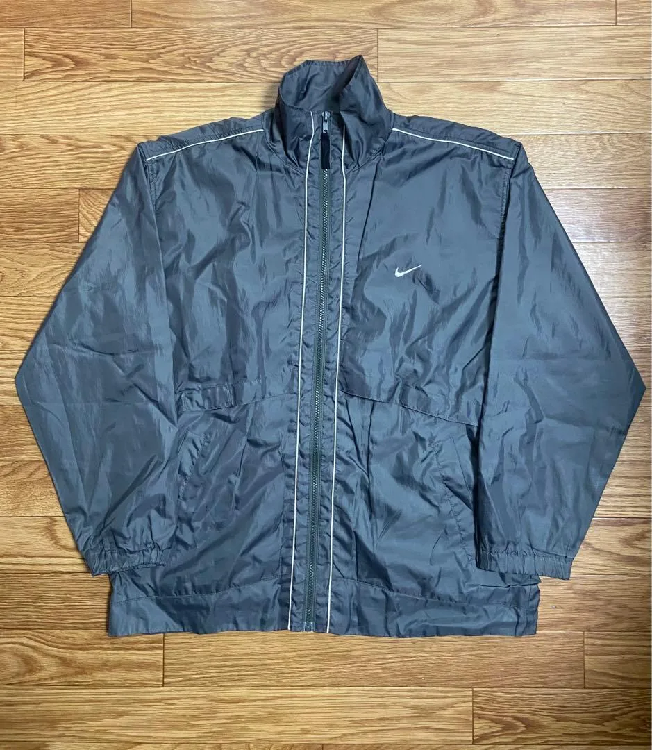 90s 銀タグ NIKE シルバータグ スウォッシュ ナイロンジャケット ロゴ