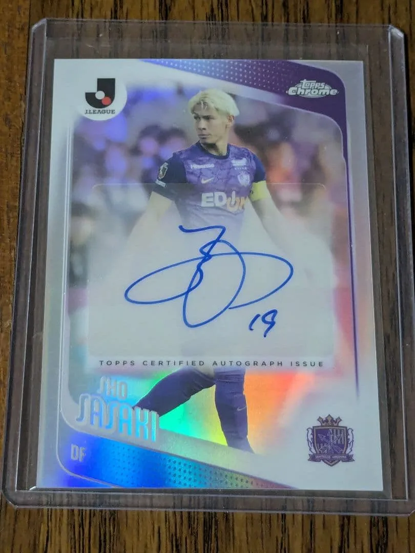 topps chrome Jリーグ サンフレッチェ広島 佐々木翔 サインカード