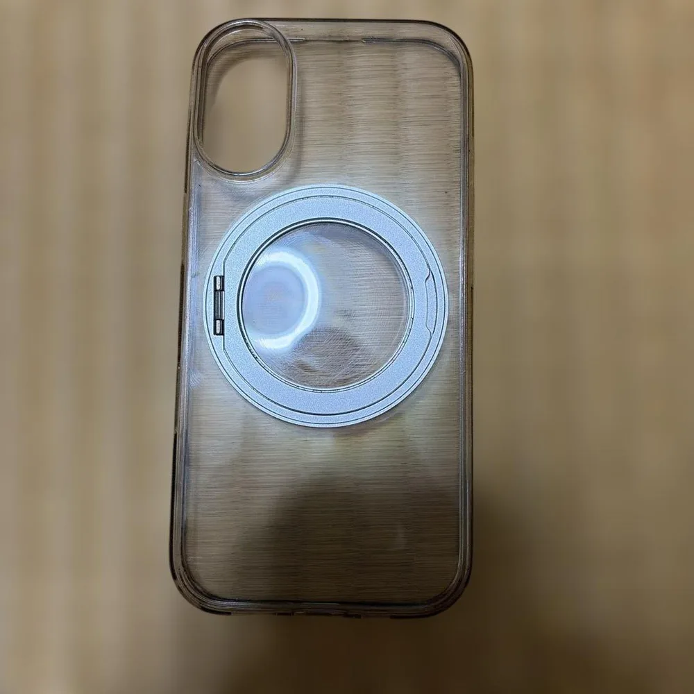 iPhone17用 クリアケース スタンド機能付き