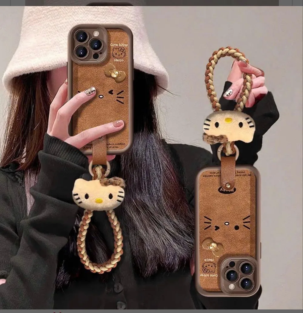 iPhone 16 Pro Max用ケース ぬいぐるみストラップ付き