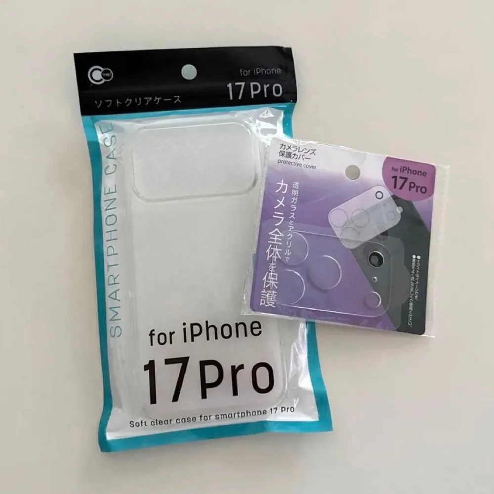 【新品】iPhone17Pro ソフトクリアケース/カメラレンズカバー