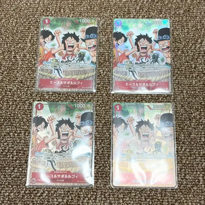 エース&サボ&ルフィ OP13-007 SR パラレル 4枚