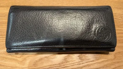 GUCCI 長財布 ブラック レザー