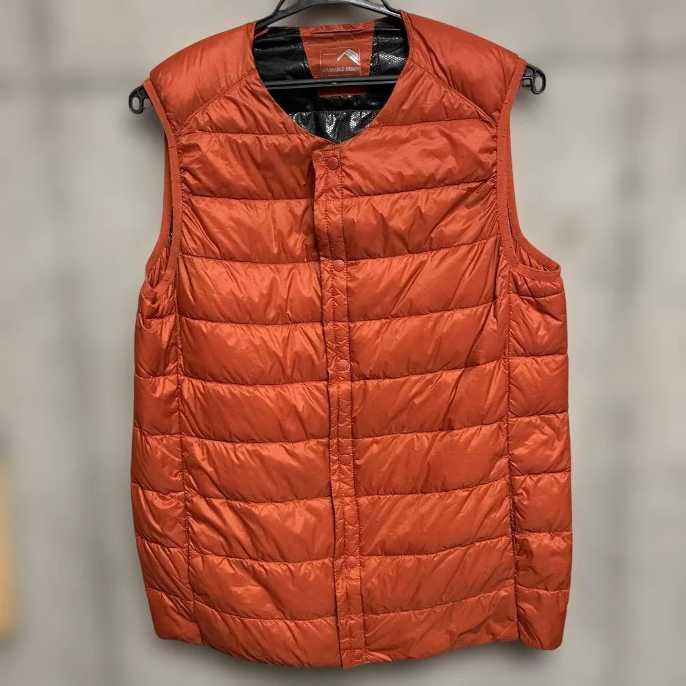 FieldCore WASHABLE DOWN ベスト L オレンジ
