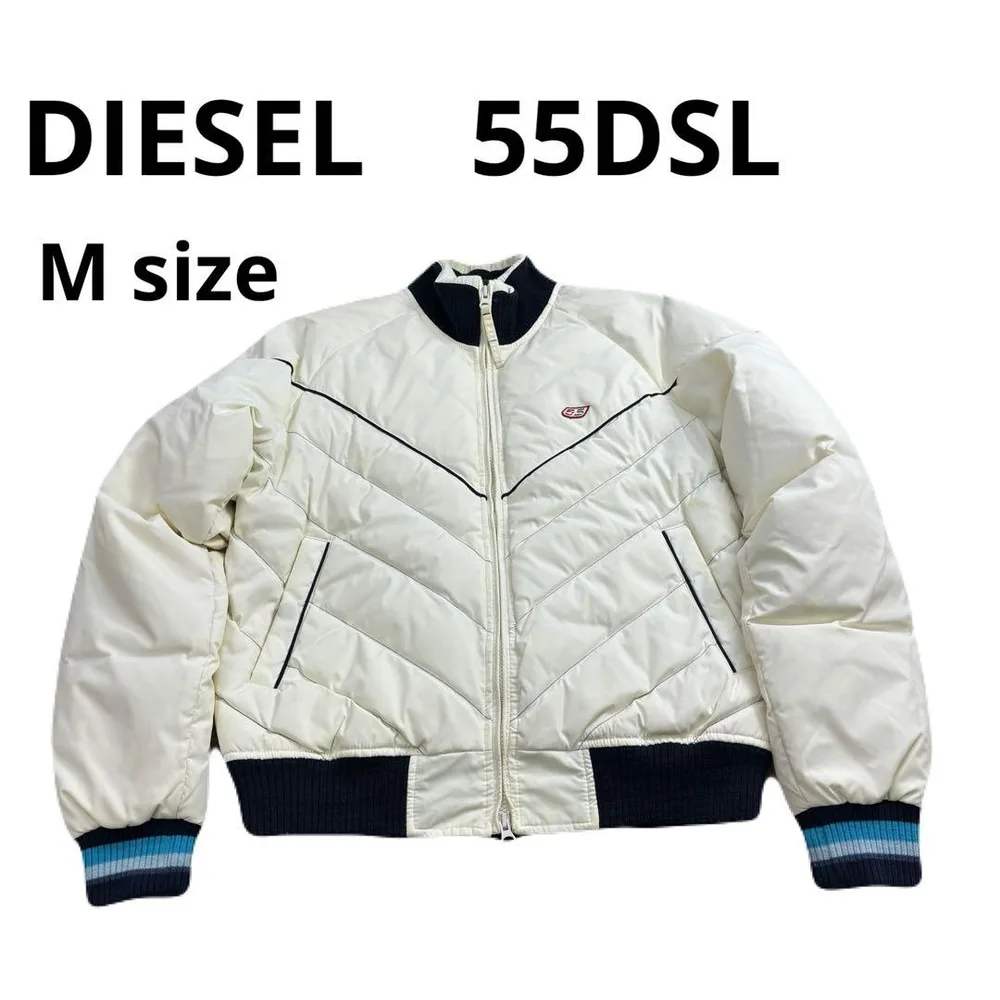 希少 vintage DIESEL 55DSL ダウンジャケット ホワイト系