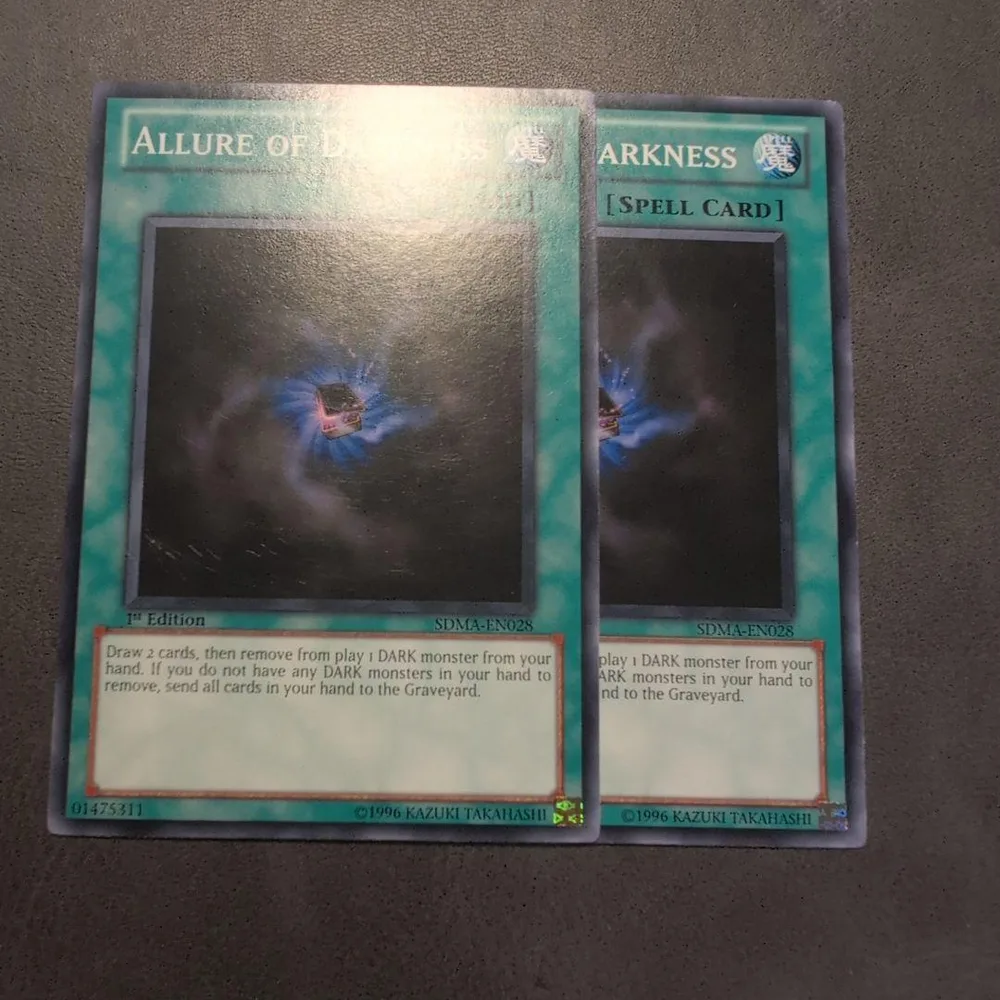 遊戯王 闇の誘惑 英語 米版 sdma 2枚 ノーマル