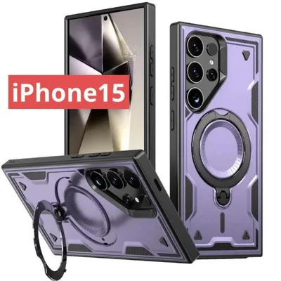 スマホケースiPhone15(パープル)ハードケースiPhoneケース045