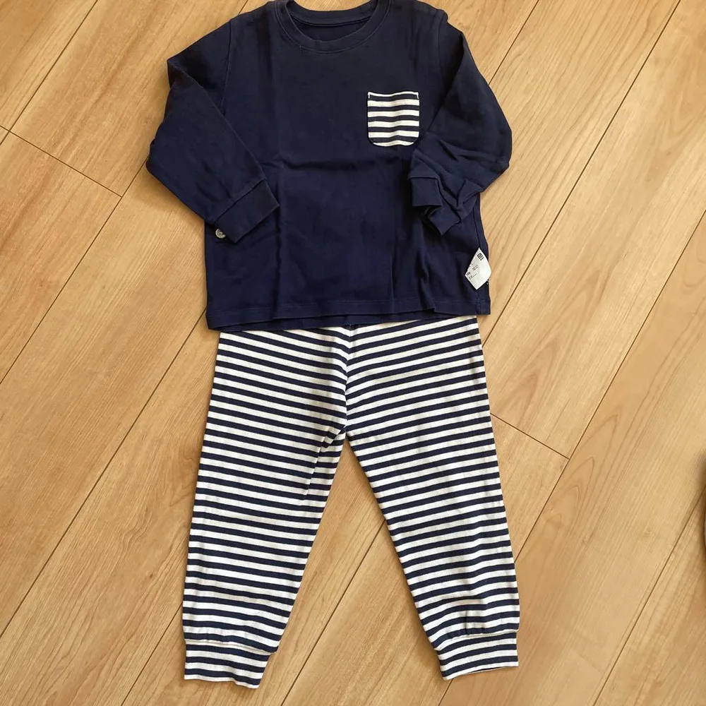 UNIQLO パジャマ 100cm 長袖 ボーダー