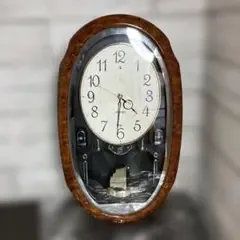 SEIKO 掛時計 記念品 木製枠 アナログ AM904B