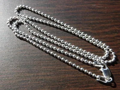 ✠新品✠シルバー925ボールチェーン ネックレス 刻印アリ 2mm45cm✠