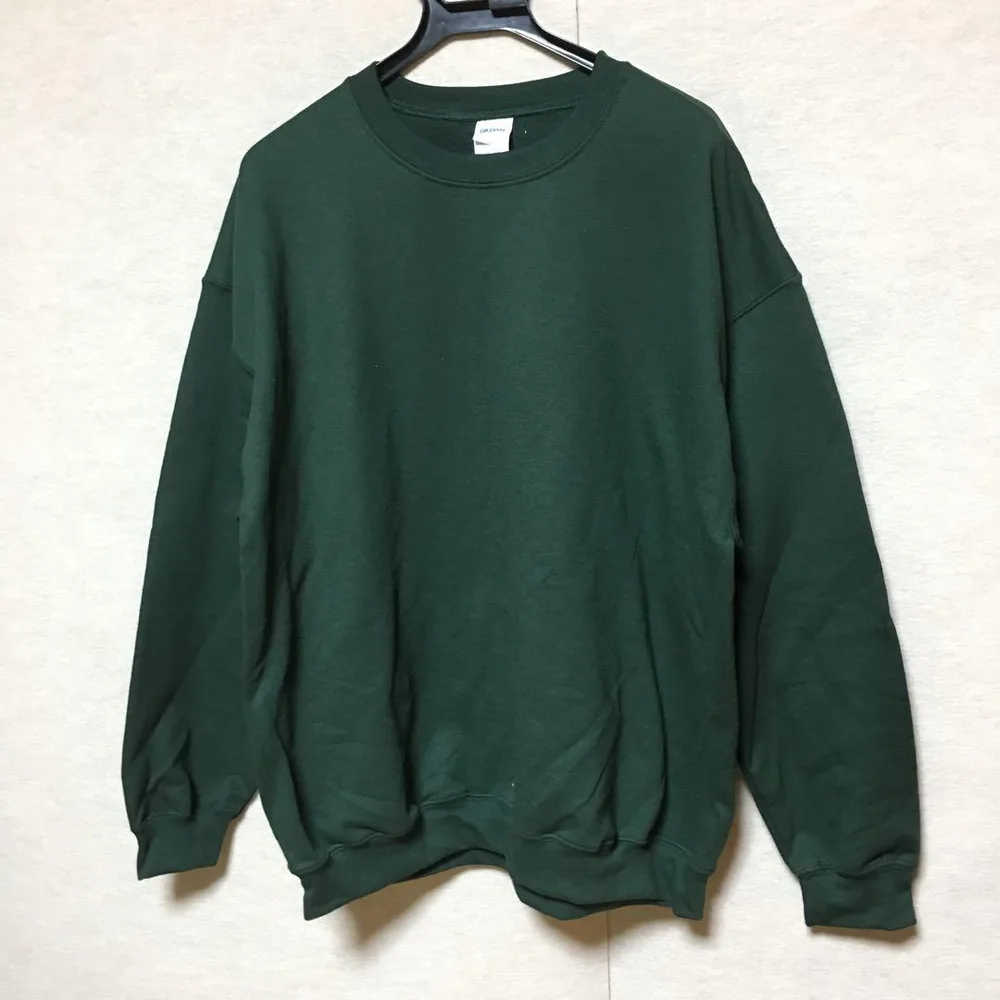 新品 GILDAN ギルダン 長袖トレーナー フォレストグリーン XL