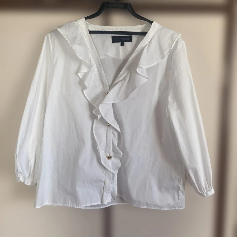 ZARA フリルシャツ M