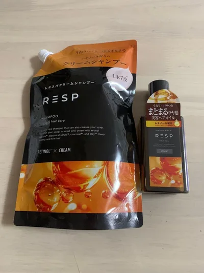 レチスパ RESP クリームシャンプー 詰替 & 美容ヘアオイル 2点セット