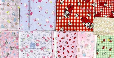 激レア/平成レトロ SANRIOマイメロディ はぎれ まとめ売り 希少柄 10柄