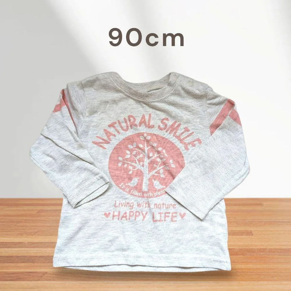 90cm 長袖 Tシャツ ベビー服 着替え 秋冬 保育園 トップス