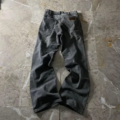 Archive Wrangler black flare denim swag