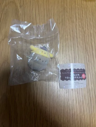 ふわふわフロッキーマスコット ポムポムプリン