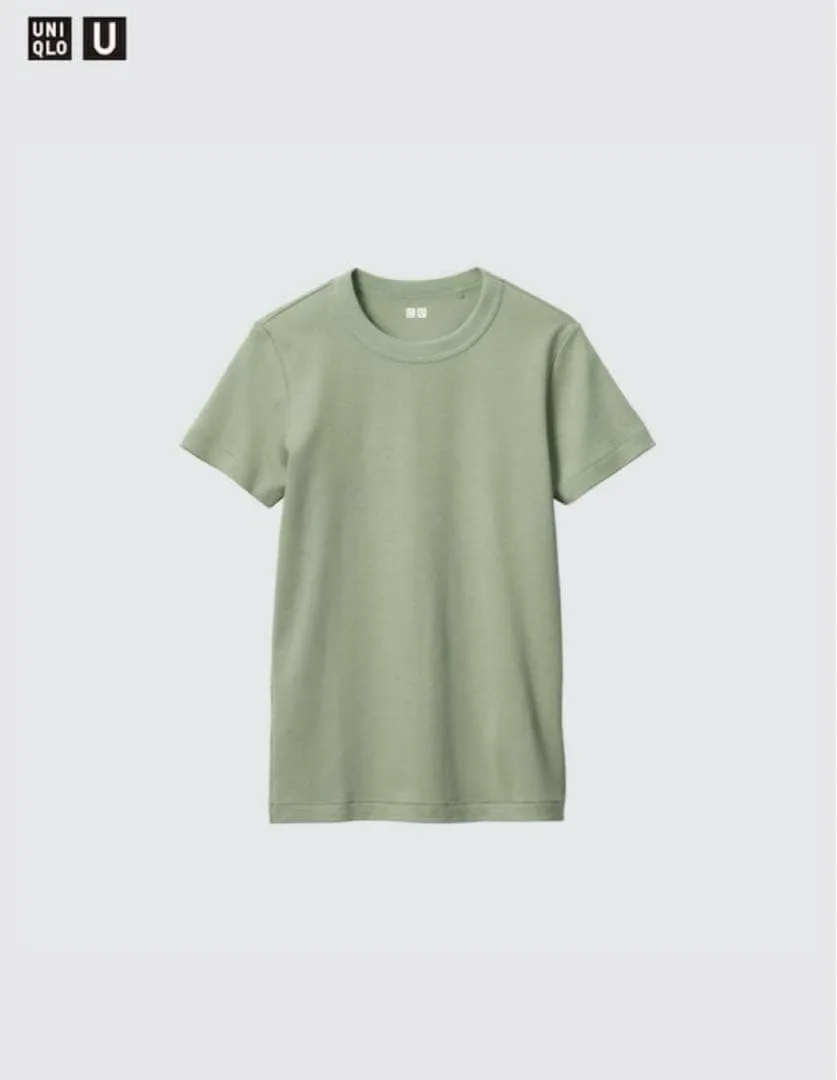 UNIQLO U クルーネックTシャツ 半袖 ライトグリーン M