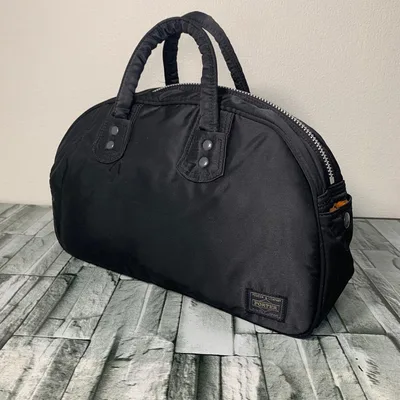 極美品 PORTER ポーター ミニボストンバッグ ブラック ナイロン