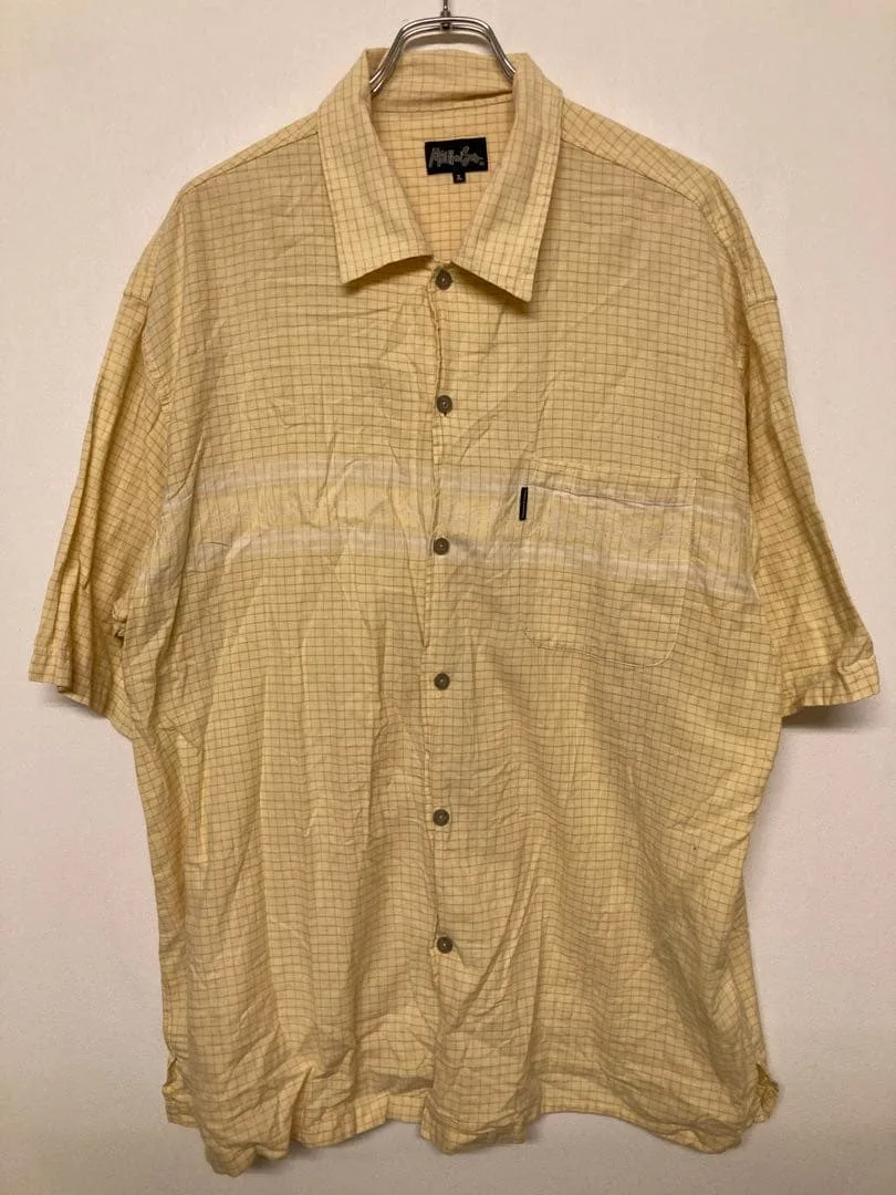 レトロ 90s 00s Mau and Sons グラフチェック 半袖シャツ