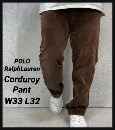 ポロラルフローレン ブラウン コーデュロイパンツ W33 L32