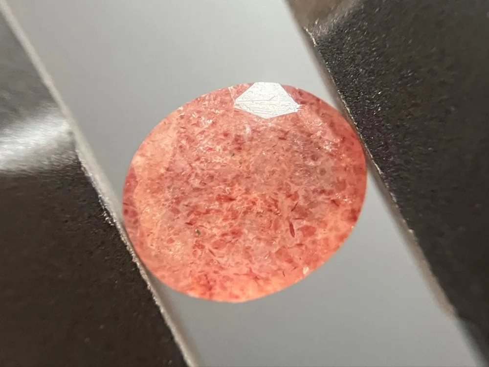 天然ストロベリークォーツ 4.42ct ピンク アフリカ産 ルース