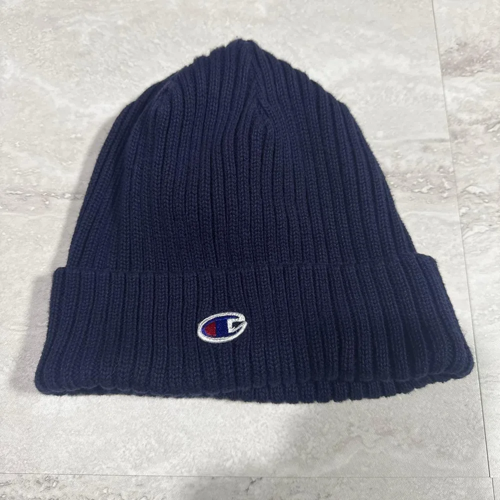 Champion チャンピオン ニット帽 ネイビー 57~59cm ビーニー