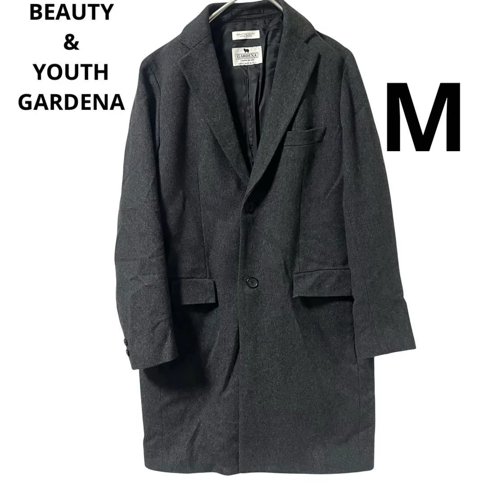 BEAUTY&YOUTH GARDENA チェスターコート M チャコールグレー