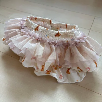 panpantutu(パンパンチュチュ)フリフリボトム くま柄 ベビーブルマ