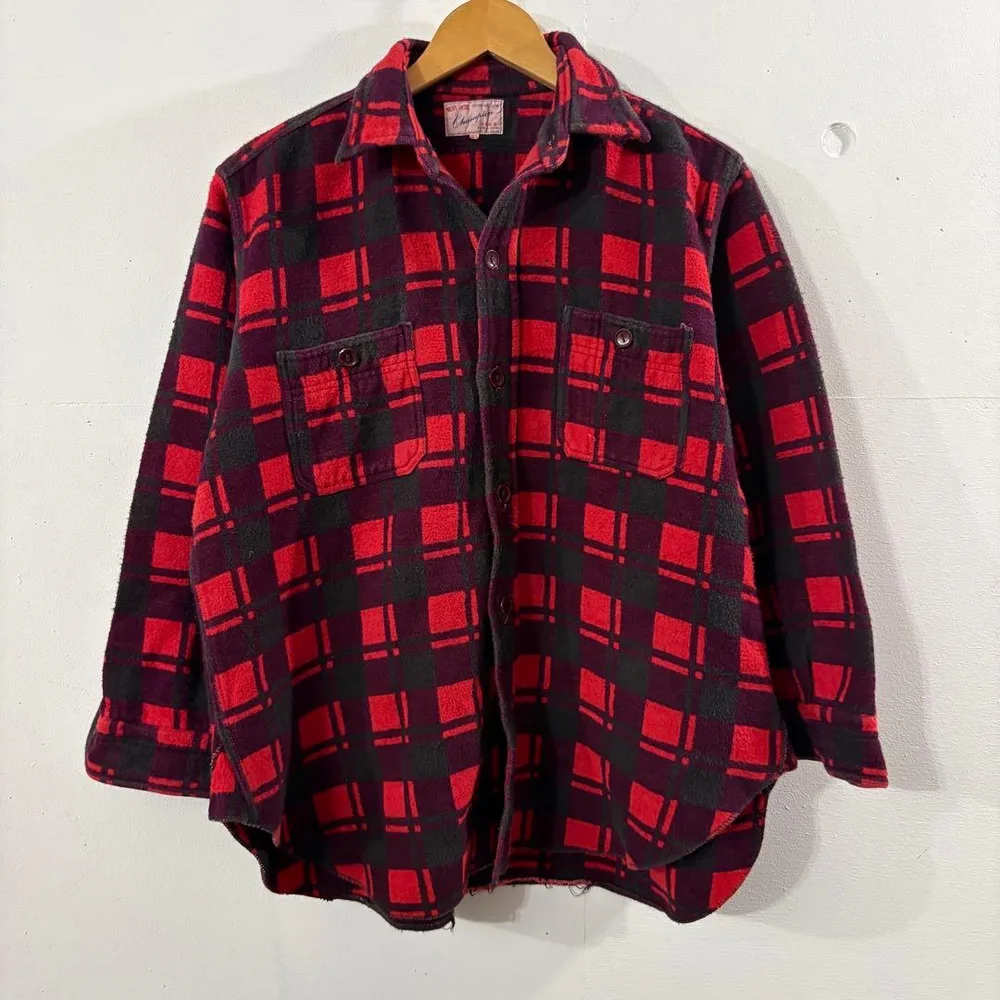 《Champion》90s チェック柄 ネルシャツ 長袖 古着 ヴィンテージ