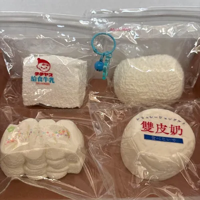 白いスクイーズ4点セット