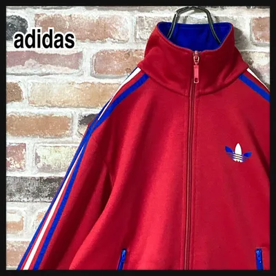 《人気》adidas アディダス トラックジャケット 赤 XS