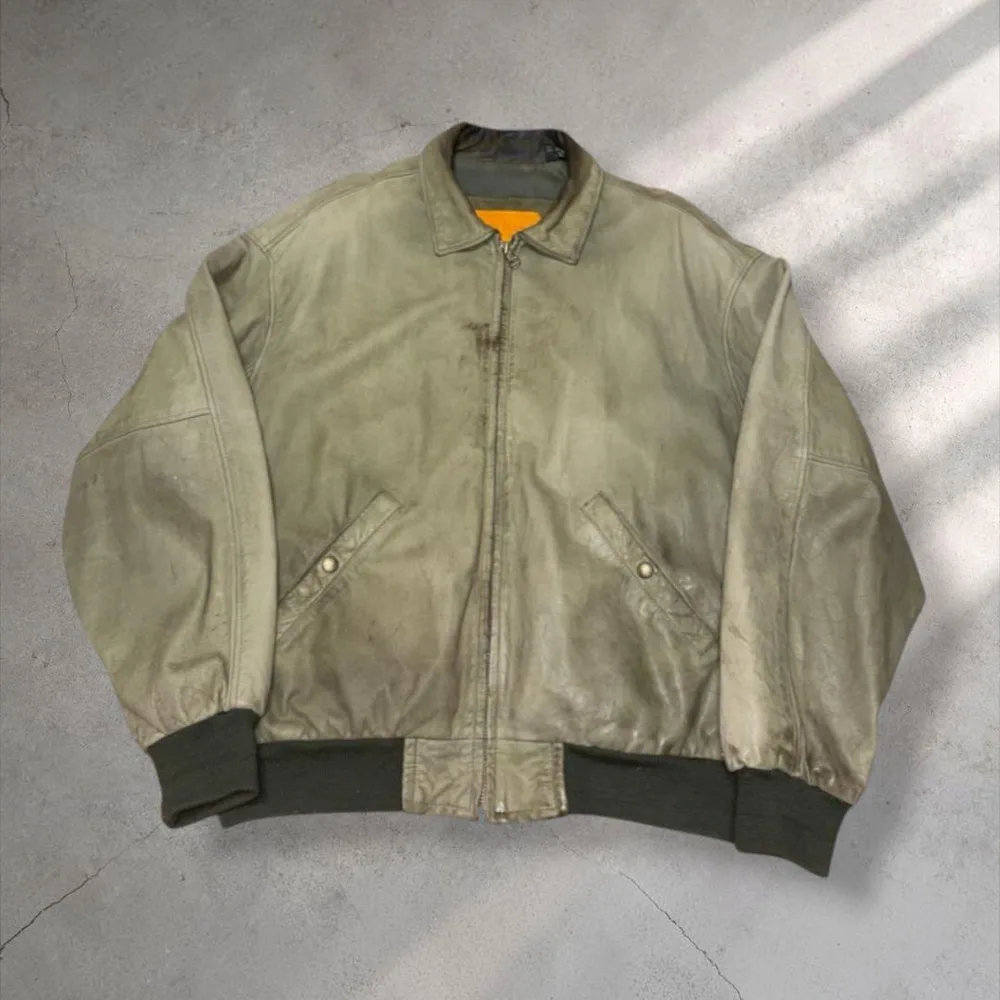 90s Timberland leather jacket レザージャケット